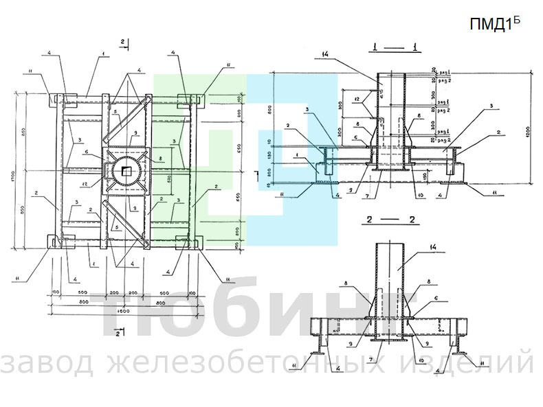 Подножник металлический ПМД1Б по серии 3.407.9-180, вып.2