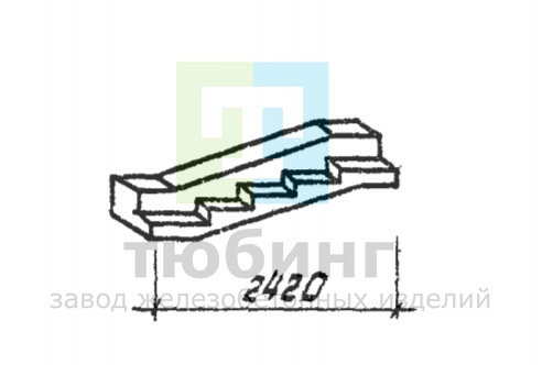 Лестничный косоур МЖ-3-14 по ТП 310-4-1