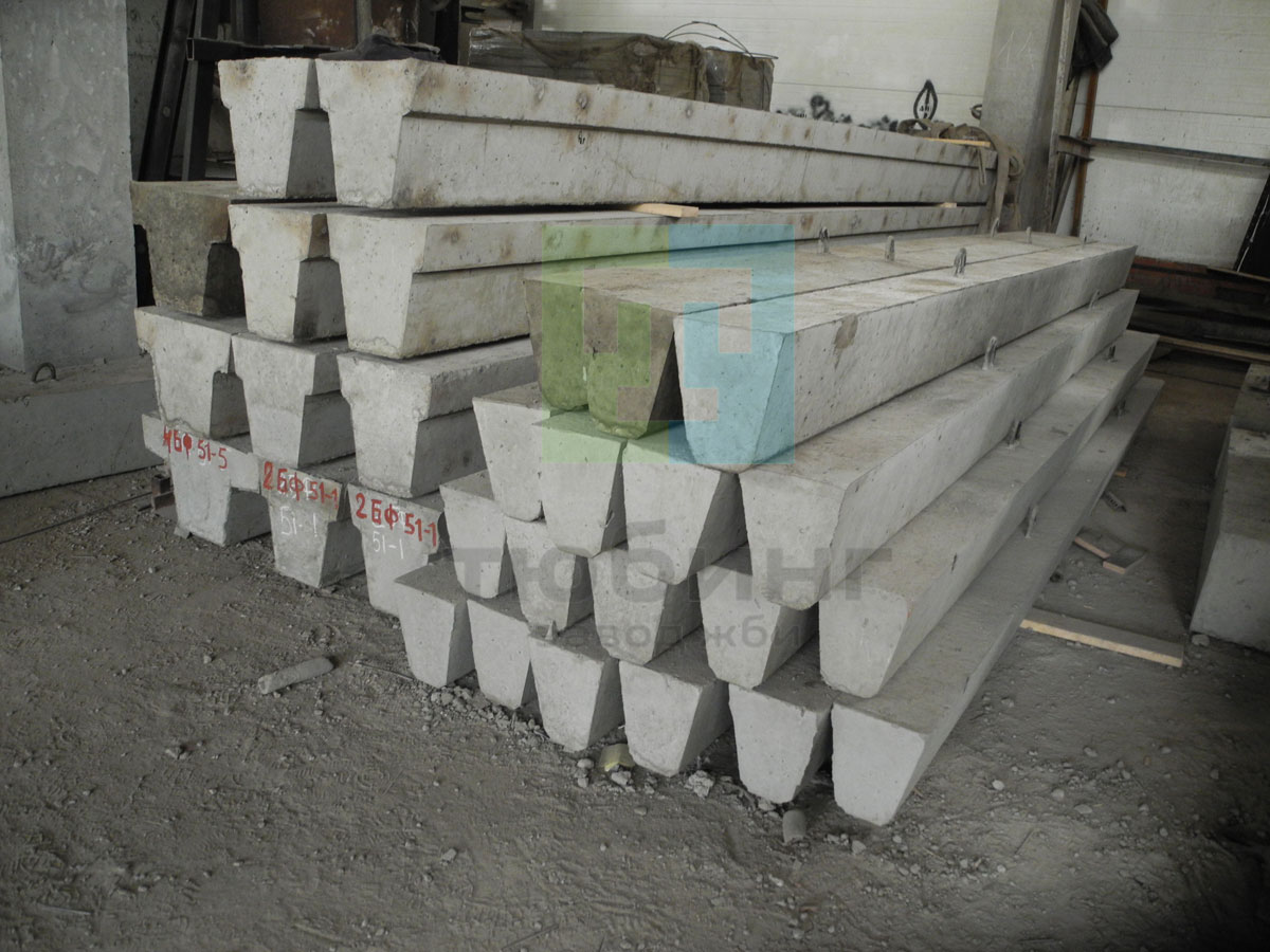 Железобетонные фундаментные балки для стен производственных зданий по серии 1.415-1. Выпуск 1.